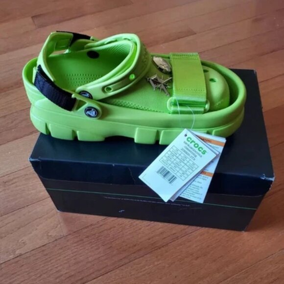 Crocs X SANKUANZ Classic Clog Green Collaboration Size 10M / 12W NO BOX main image 6